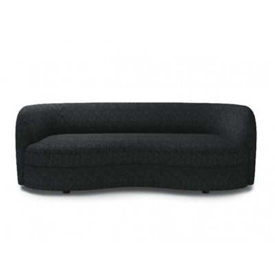 82.5'' Tuxedo Arm Curved Sofa