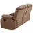 Double Manual Recliner Chair, Overstuffed Loveseat w/ Cupholders, Velvet, Brown-719796327
