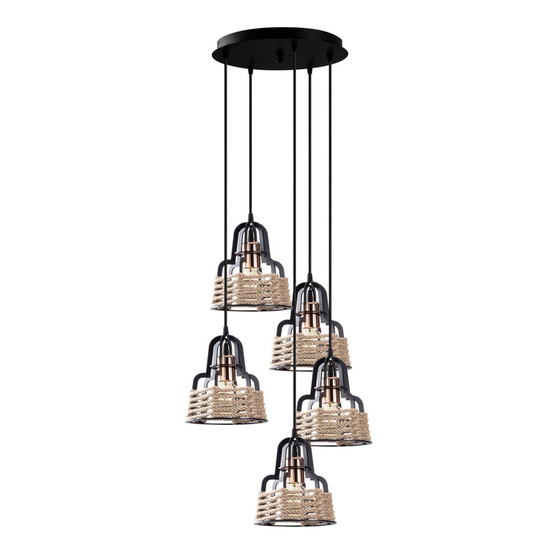 Luminaire suspendu géométrique à 5 lumières Hatherleigh