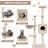 56.5 " H Cat Toys-1916988721