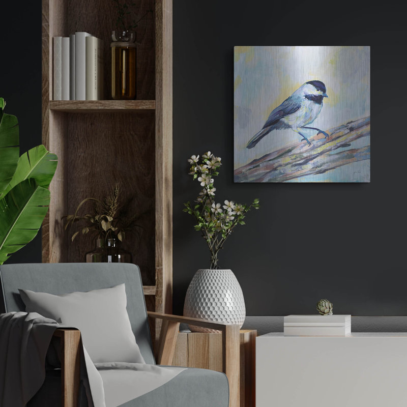 "Mésange" par Jeanette Vertentes, H 24 po x l 24 po