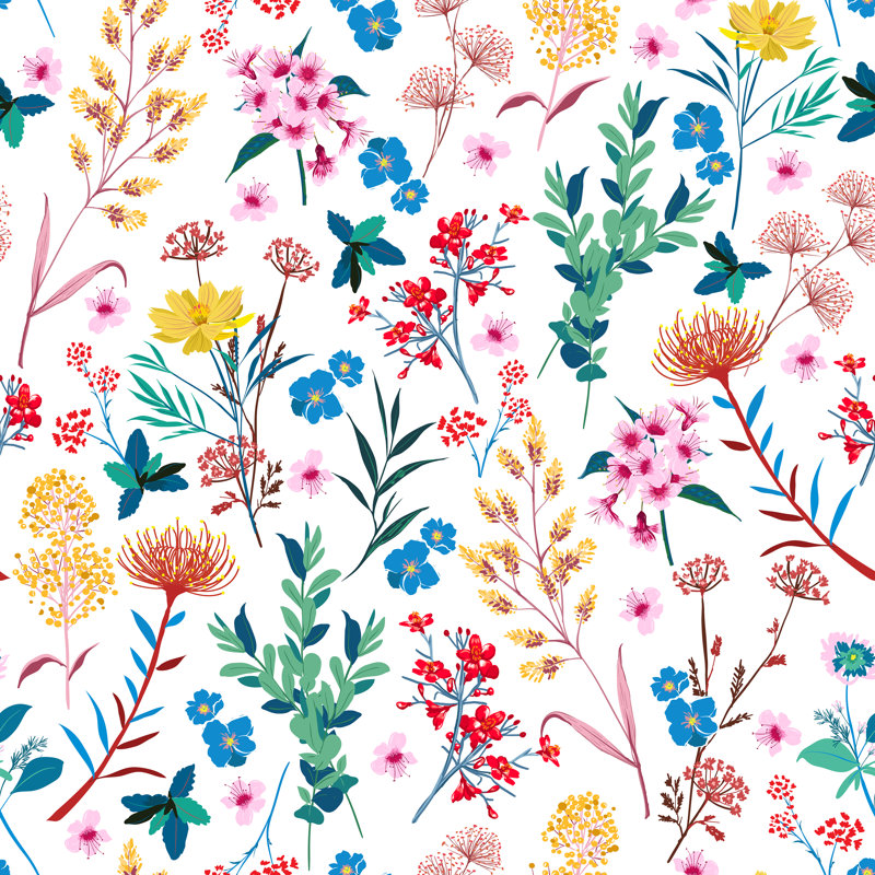 Botanical Plants - Wrapped Canvas Print, 30cm H x 30cm W x 3.8cm D