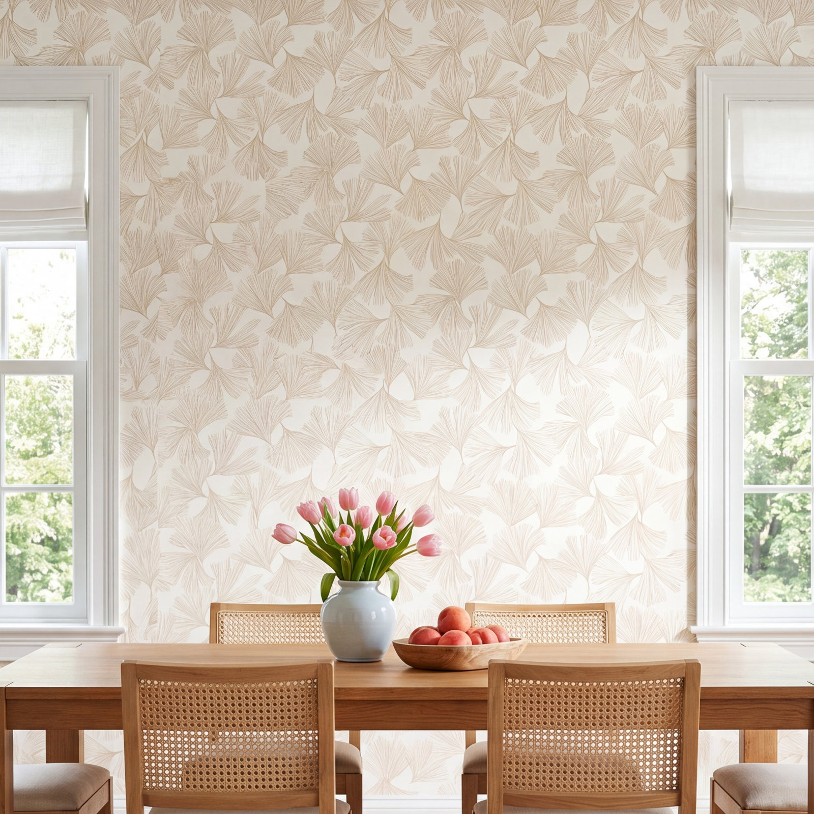 Almerton Modern Floral Wallpaper, Gold