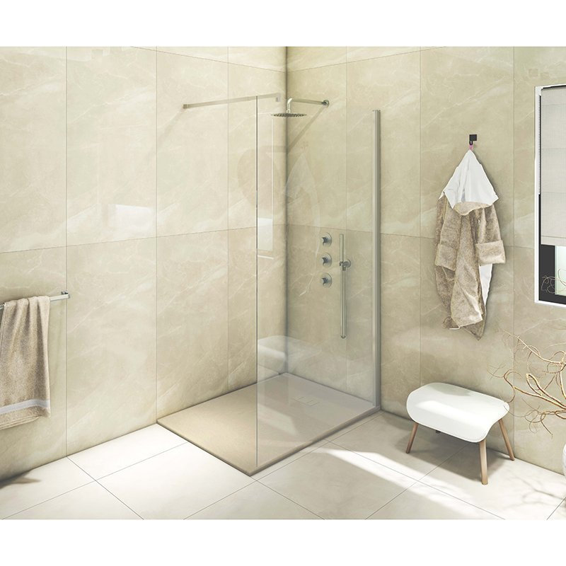 1200 x 800 mm Fiberglass Shower Tray, 1200 x 800mm, Brown