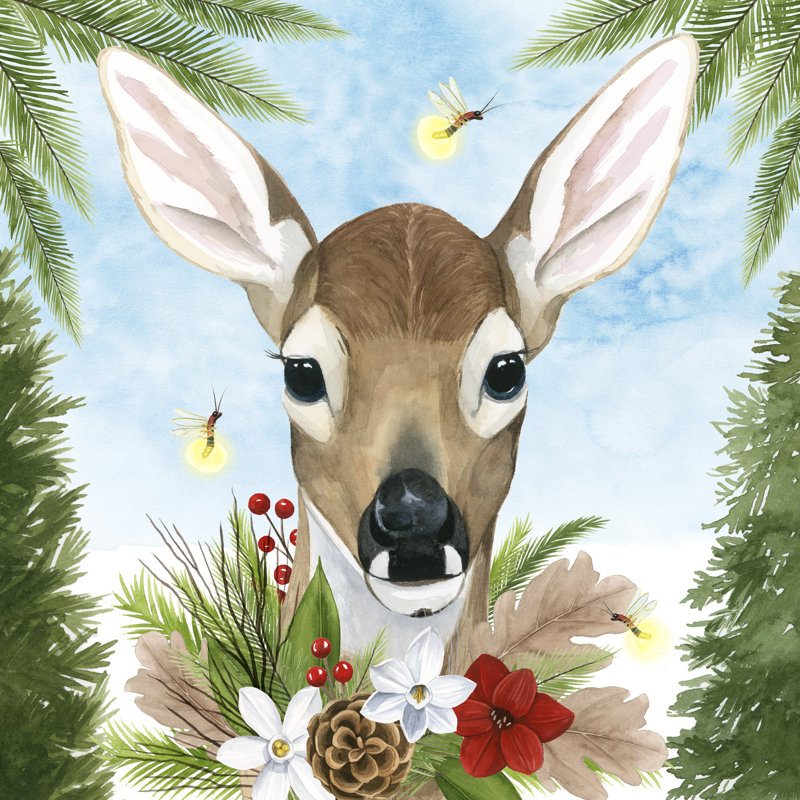 Forest Christmas I by Grace Popp - Wrapped Canvas Painting, 91cm H x 91cm W
