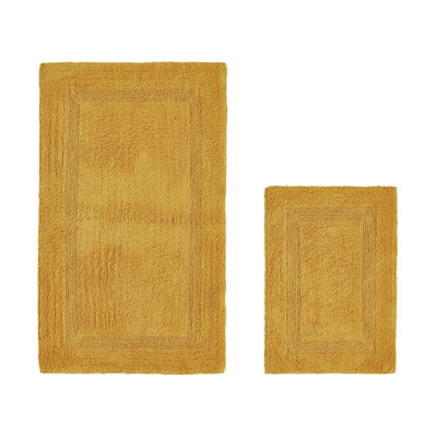 Ensemble de tapis pour salle de bain 2 pièces 100% coton 2370 g / m² Lux