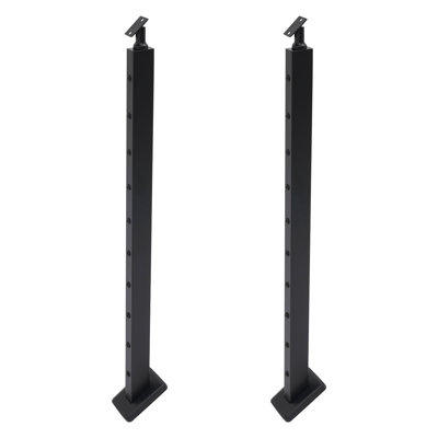 2 pièces de poteaux de rampe à câble en pente, poteau de rampe à câble pour pente de 25 à 40 degrés