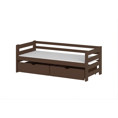 Frioa Single (3') Solid Wood Drawers Bed Frame
