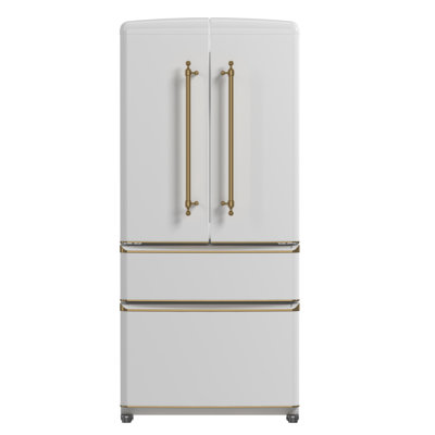 Forno Luigi 18 cu.ft. French Door Refrigerator, Handle-Free Design on Fridge.com