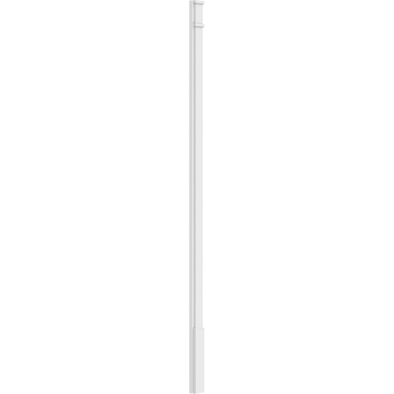 Pilastre simple en PVC TruCraft (la paire), Base et chapiteau décoratifs, H 102 po x l 4 po