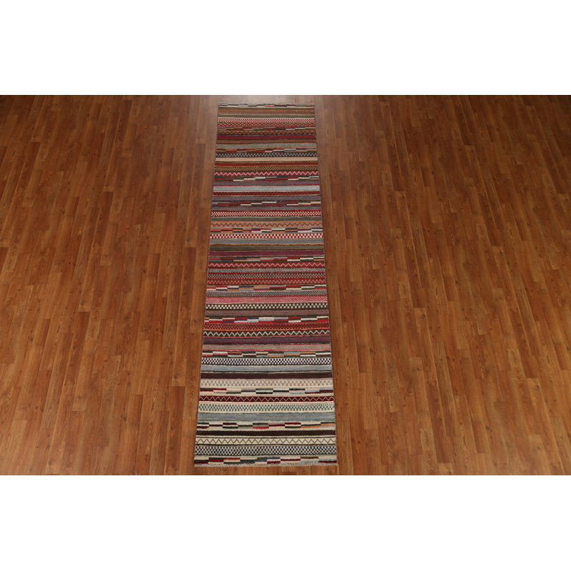 Tapis rayé Gabbeh 3 x 10