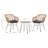 Fuze Wicker 2 - Person Patio Conversation Sets with Cushions-1698919972