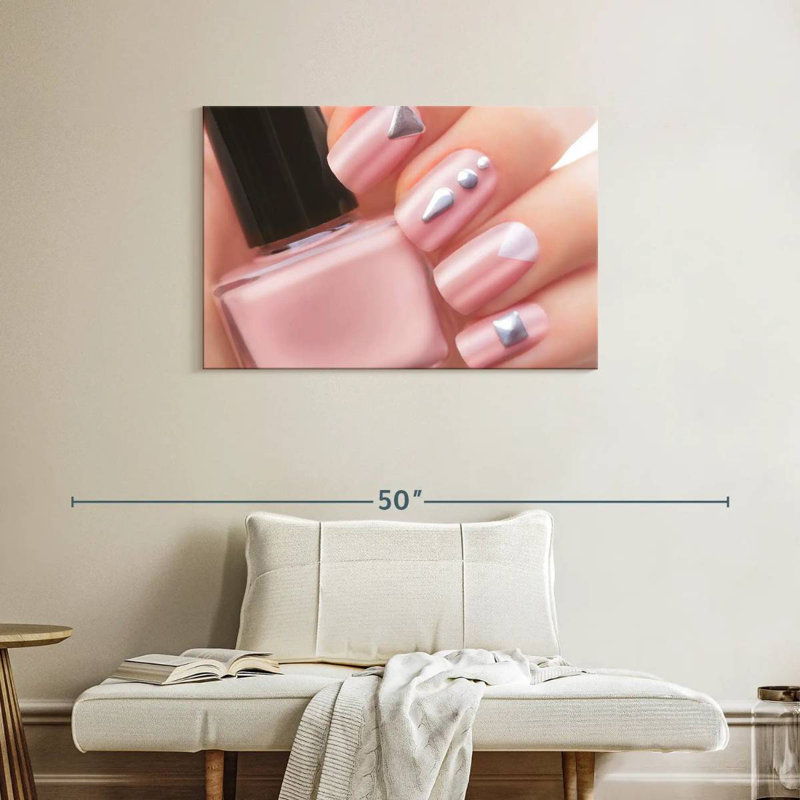 Shuttleworth Pretty Pink Nails, 24" H x 36" W