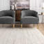 Tapis blanc cassé en jute tissé à la machine avec bordure Palermo-18100202