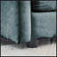Chaise d'appoint moderne avec repose-pieds