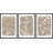 Minimal Botanical "Neutral Beige Rustic Botanical Floral Artwork, Vintage Simple Wildflower Living Room Pictures, Framed Canvas Giclee Print 3 Pieces Wall Art" 16"x24"x3 pcs, 24"x36"x3 pcs-91874991-91874990