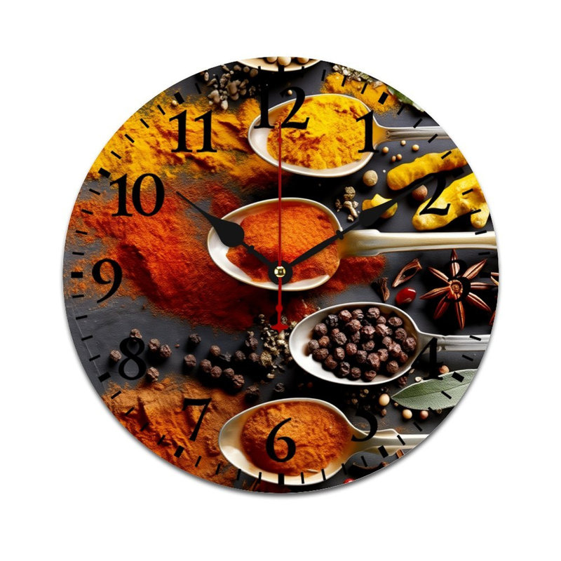 Horloge murale 12 x 12 pouces Spice