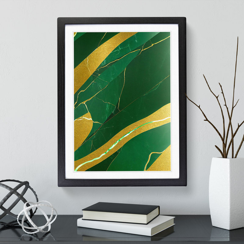 Sensational Abstract No.5 - Framed Print, Black, 46cm H x 34cm W x 2cm D