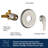 Dual Shower Faucet Set with Valve High Pressure 2 in 1 Shower Combo Set Shower System with Handheld-71070210