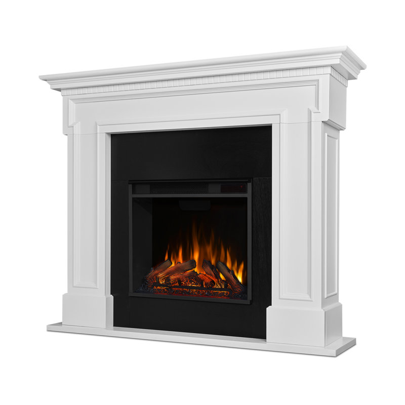 Thayer 54" Electric Fireplace by Real Flame, White
