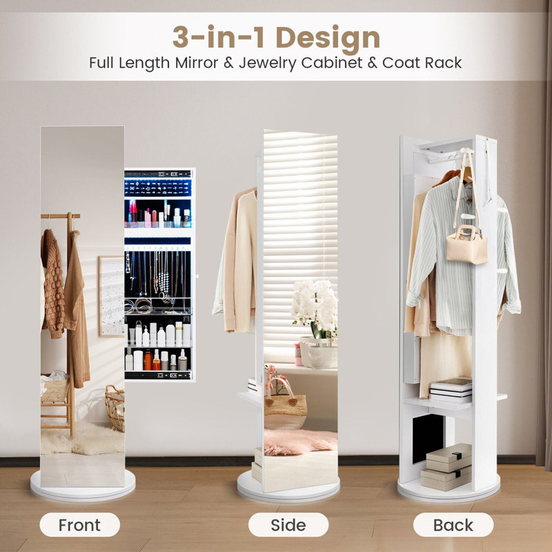 Arene Freestanding Jewelry Armoire