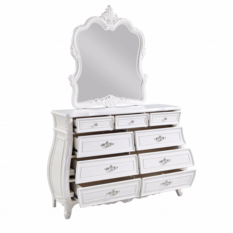 Miroir d'appoint moderne avec cadre en bois