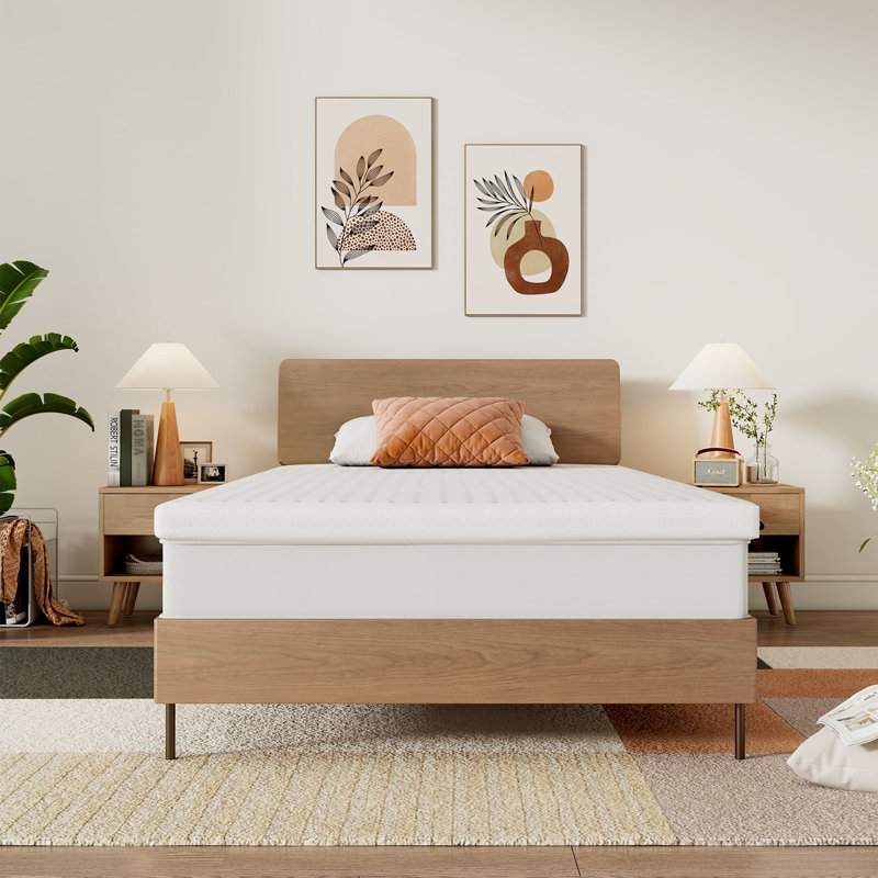 Surmatelas en latex de qualité supérieure très grand californien 3 po TalatexHome (fermeté moyenne), Simple TG