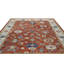 Tapis transitionnel Oushak en laine noué à la main de 9 pi 3 po x 12 pi 3 po ivoire