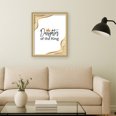 Daughter Of The King by Alva Jumath Framed Mounted Canvas Wall Art Print