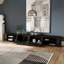 Meuble télé Mid-Century moderne à porte tambour, entièrement assemblé-114660526-114660528