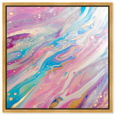 Galactic Whispers Canvas Geode Abstract Art by Art Remedy