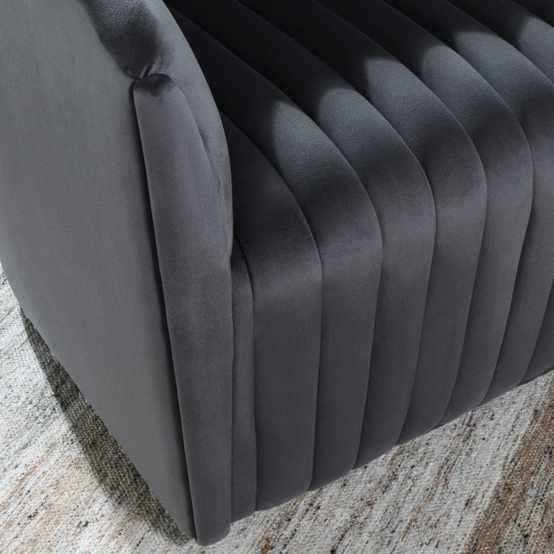 Marion Swivel Accent Chair, Gray