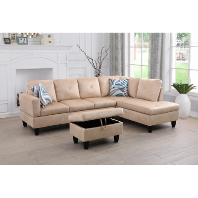 Evelyngrace Upholstered L-Shaped Sectional