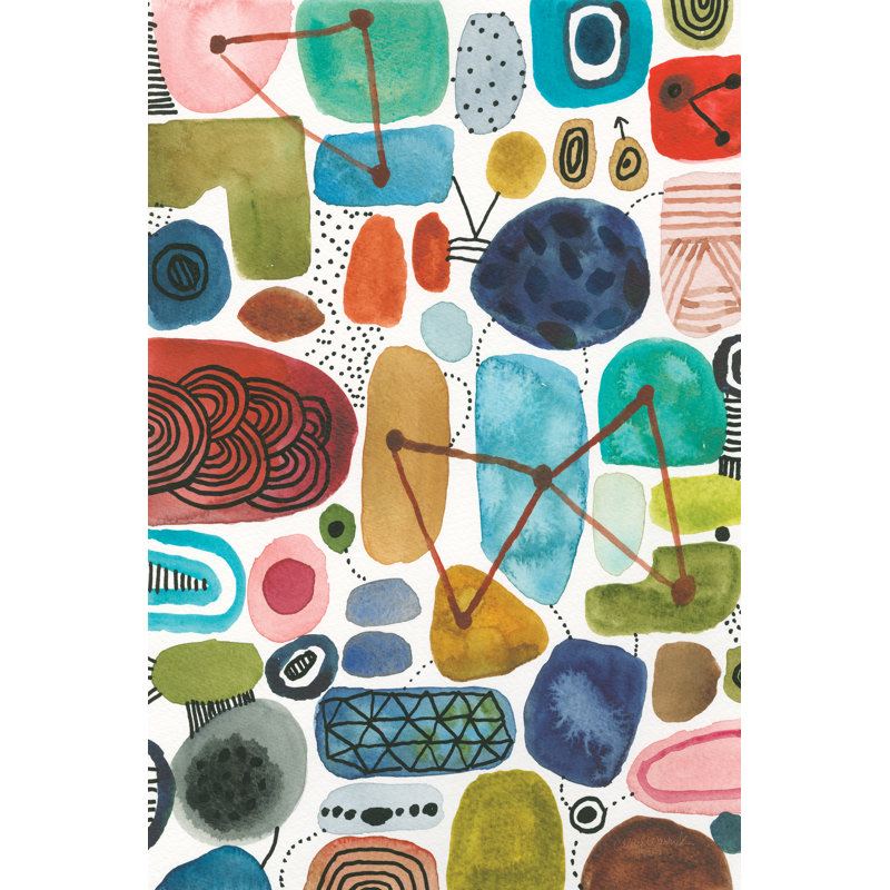 Bliss III by Cheryl Warrick - Wrapped Canvas Painting, 46cm H x 30cm W x 3.8cm D