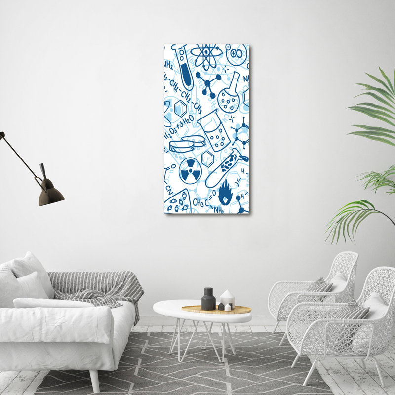 Chemistry Background - Wrapped Canvas Print