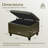 23.6" W Rectangle Upholstered Storage Ottoman-671574820