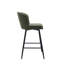 Tabouret de bar rembourré avec repose-pieds-105845135