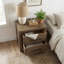 Table de chevet 1 pièce Rustic Modern Brown
