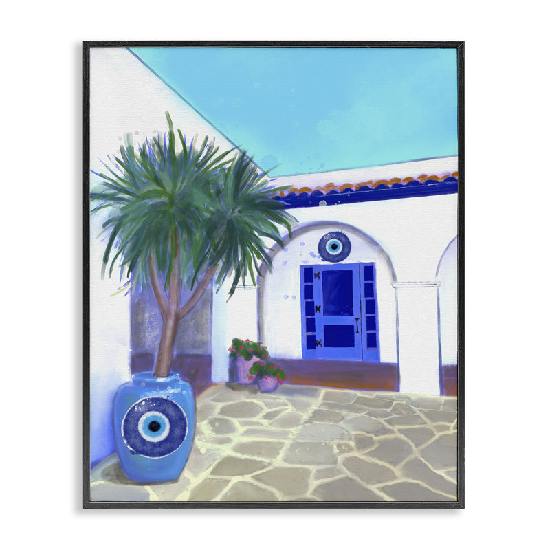 «Tranquil Tropical Villa», estampe numérique, conception par Matthew Piotrowicz, H 20 po x l 16 po