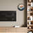 Silent Wall Clock With Day Week Temperature Wilderness With Sunset Non-Ticking Battery Operated Large Digital Modern Clocks Display With Calendar And Date For Kitchen Farmhouse Bathroom Office 12 Inch
