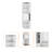 5 Shelf White Bar Cabinet For Entertaining - Fits Corners Smoothly, And Reliable Large Shelves Enhances Interior Design, Construction