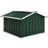 Vidaxl Garden Shed Green Galvanized Steel Durable Garden Shed-114612432-114612431