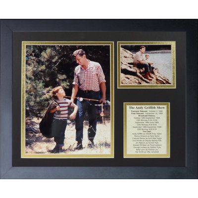 «andy griffith disparu fishin', reproduction de photo encadrée