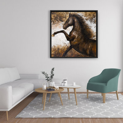 " Horse Rushing Into The Soil "