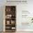 72" Freestanding Kitchen Pantry, Buffet Cabinet-1899480806