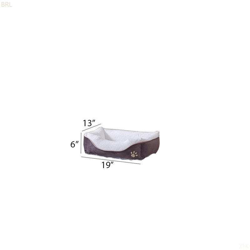 Lit pour animaux Lina, lit pour animaux anthracite, Grande taille: L 19 po x l 13 po