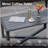 2-Piece Wicker Patio Conversation Set With Gray Cushions & Coffee Table-1085837947