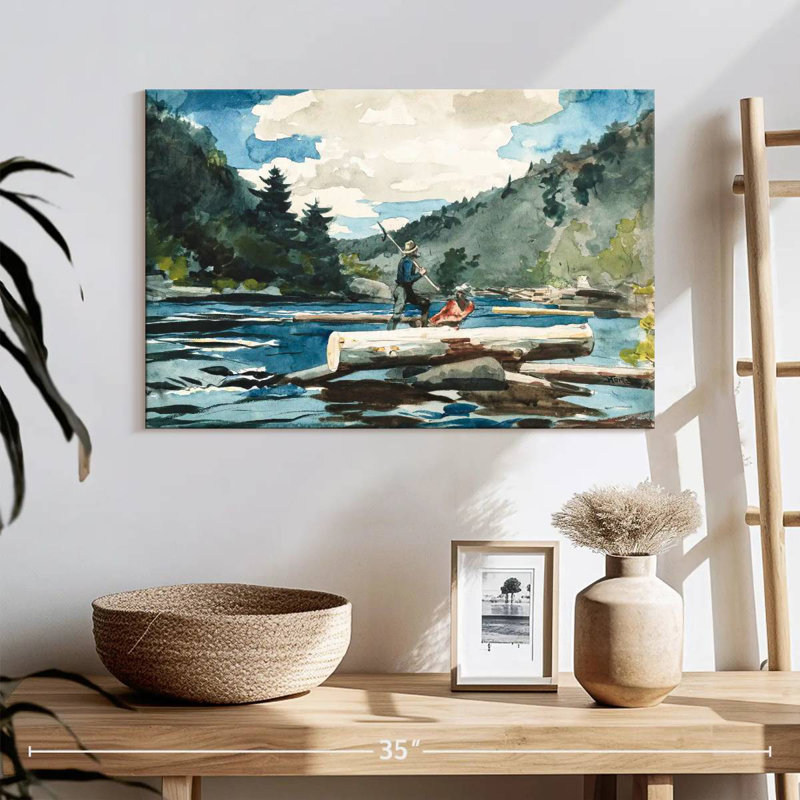 Alvord Hudson River Logging, H 16 po x l 24 po