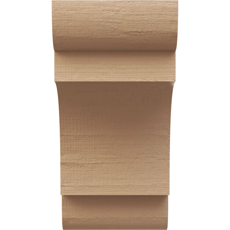 New Brighton cèdre brut grain de bois TimberThane Corbel, apprêté brun clair, H 24 po x l 12 po x P 12 po
