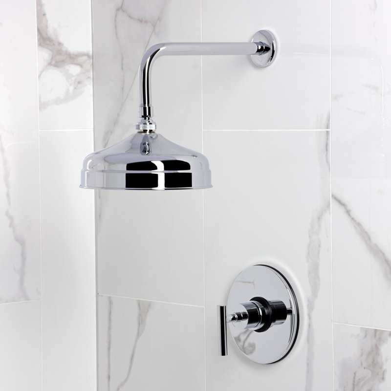 Robinet de douche Kingston à poignée simple Kingston, Chrome poli
